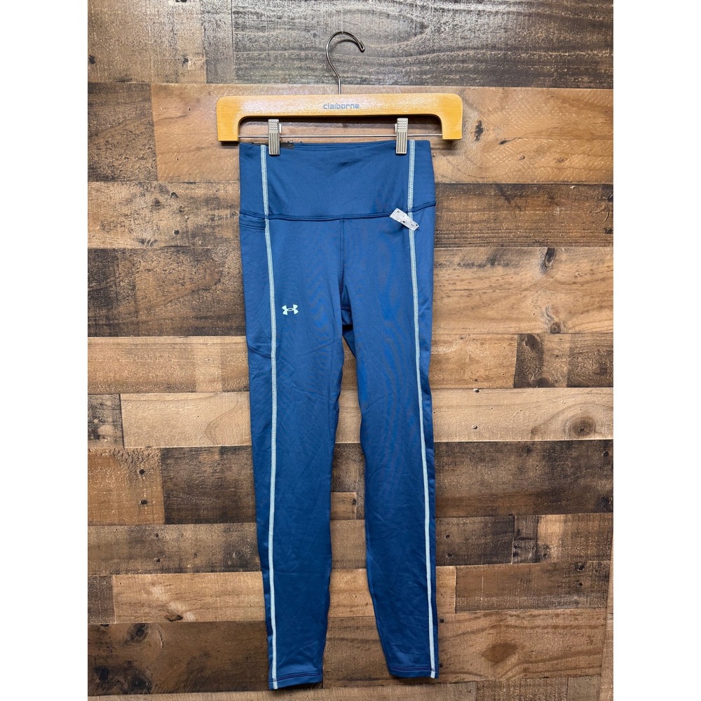 Under Armour Compression High Rise Full Length‎ Leggings Blue XS